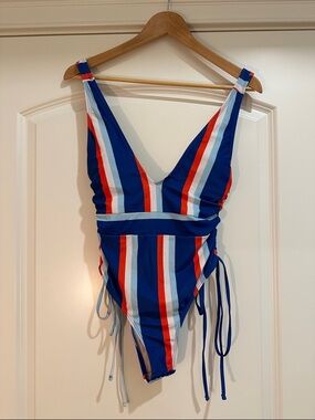 Striped One-Piece Swimsuit